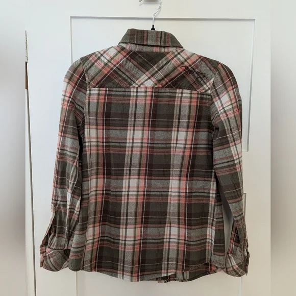 Browning For Her Button Down Plaid Long Sleeve Top - Picture 5 of 5